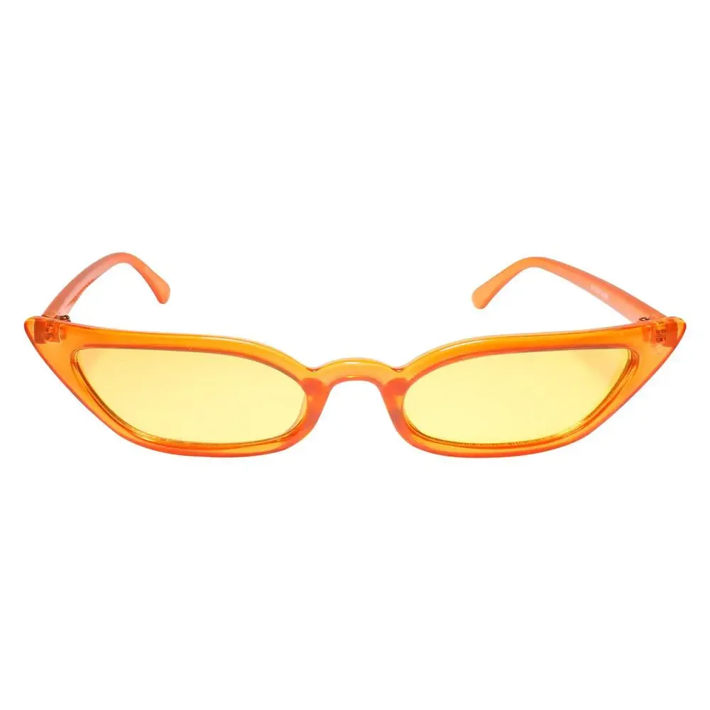 Classic Rockabilly 80s Cat Eye Orange Sunglasses